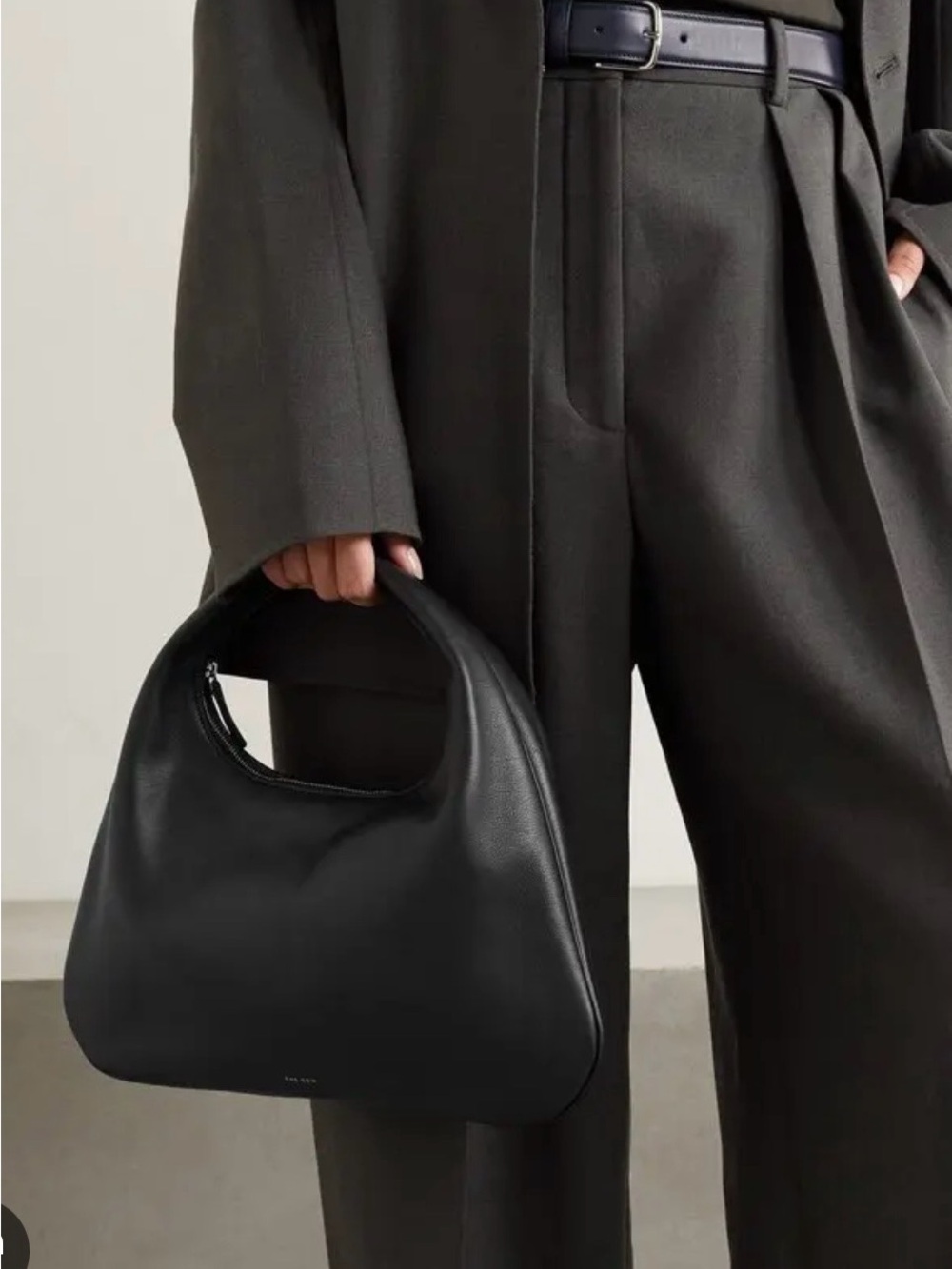 The Row Women’s Small Everyday Leather Shoulder Bag in Green - Picture 7 of 9